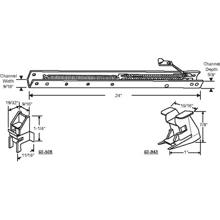 24in Window Channel Balance